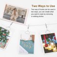 thumbnail image 3 of Wall Hanging Photo Display Cable Wire Rod with 10 Heart Clips, 5Ft Hanging Picture Frames Collage Silver, 3 of 6
