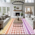 thumbnail image 5 of Purple Yellow Boho Washable Rug 5x7 Area Rugs for Living Room, Ethnic Tribe Arrows Geometric Large Bedroom Rug Soft Non-Slip Low Pile Floor Carpet for Dining Room Kitchen Office Laundry Nursery, 5 of 9