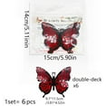 thumbnail image 7 of Michellecmm Valentine's Day Wall Stickers Double Layer 3D Butterfly Decals Window Art Cling, 7 of 7