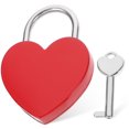 thumbnail image 1 of Small Padlock with Key Romantic Couples Wishing Lock Jewelry Box Suitcase Lock, 1 of 7