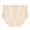 Beige, variant on Akafmk Plus Size Underwear for Women High Waisted Cotton Briefs Solid Color Lightweight Plastic Version Seamless Oversized Underwear Comfortable Breathable Underwear Panties, Sizes XL-5XL