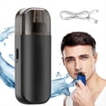 thumbnail image 2 of Cortador de Vello Nasal 2 en 1 Cortador de Vello Nasal Eléctrico Portátil Recortador de Nariz Recargable con Tapa Protectora el Polvo Negro, 2 of 5