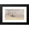 thumbnail image 2 of Joseph Mallord William Turner 24x15 Black Modern Framed Museum Art Print Titled - The Channel Sketchbook 49 (ca. 1845), 2 of 5