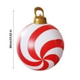thumbnail image 2 of Tyidzon 60cm PVC Inflatable Christmas Ball, Outdoor Christmas Ornaments Decor for Front Door Yard Christmas Themed Party Ornaments, 2 of 5