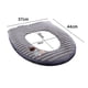 thumbnail image 2 of Laklulu - Funda para asiento de inodoro, suave, gruesa y cálida, con cremallera, lavable, 2 of 6