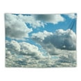 thumbnail image 5 of Creowell  Fabric Blue Sky Tapestry White Clouds Wall Picture Tapestry Wall Hanging Blue Sky Wall Tapestry for Bedroom Aesthetic Living Room College Dorm Decor Study Room Decor 40x30inch, 5 of 6