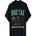 thumbnail image 3 of Graphic Playera, HombreDad Tax Print T-shirt, Trendy Cotton Tops Short Sleeve, Street Style Short Sleeve Tee, Comfort Fit Men's Tee, Crew Neck Tee, Ultra Soft, Breathable, Moisture Wicking, Casual S, 3 of 5
