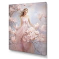 thumbnail image 2 of Designart "White Pink Magnolias love expression" Floral Wall Art Print, 2 of 5