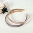 thumbnail image 7 of Unique Bargains 2 Pcs Solid Simple Satin Headbands Fashion Hair Accessories for Women Champagne Purple 0.63" Wide, 7 of 7