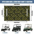 thumbnail image 3 of Flowers Style Golf Cart Seat Cover Blanket 51" x 31" for Golf Cart Front Seat Microfiber Fabric Keeps Seats Cool in Summer, 3 of 8