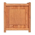 thumbnail image 5 of Leisure Season Preston Square Wood Planter in Medium Brown, 5 of 5