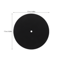 thumbnail image 2 of unbranded Tapete De Silicona Antiestático Para Tocadiscos En Color Negro Para Protección De Vinilos En Casa, 2 of 7