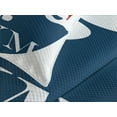 thumbnail image 4 of Ambesonne Fitness Quilted Bedspread Set 3 Pcs, Strong Man with Biceps, King Size, Red Blue White, 4 of 5