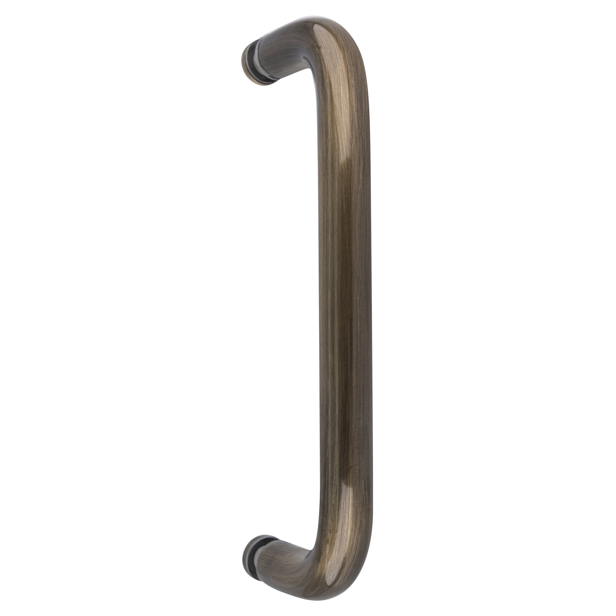 CRL BPS8ABR Antique Brass 8" Single-Sided Solid 3/4" Diameter Pull Handle Without Metal Washers