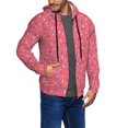 thumbnail image 3 of Zip Up Hoodies for Men - Donut crumbs Print Long Sleeve Comfrt Men'S Fashion Hoodies & Sweatshirts, Jackets for Men Hoodies Pullover Clothing Clothes with Pouch, 3 of 5