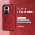 thumbnail image 3 of ELEHOLD PU Leather Case For Samsung Galaxy A05 Slim Magnetic Shockproof Cover, [MagSafe Compatible], [Lens&Screen Protection], Drop protection Case - Winered, 3 of 11