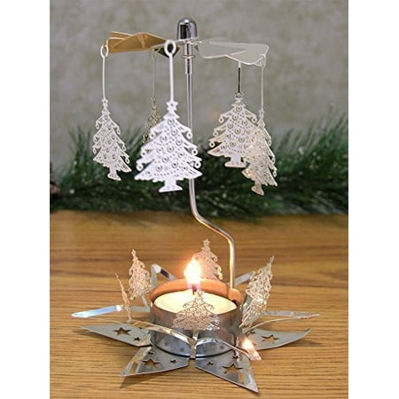 Christmas Tree Silver Laser Cut Spinning Candle Holder Christmas Tree Silver Laser Cut Spinning Candle Holder - Scandinavian Design - Tea Light Candle Holder - Rotary Candle Holders - Walmart.com - Christmas Tree Silver Laser Cut Spinning Candle Holder