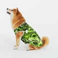 thumbnail image 4 of LNWH Abstract Retro Green Pattern Dog Clothes, Breathable Warm Cotton Pet Clothes XX-Large, 4 of 8
