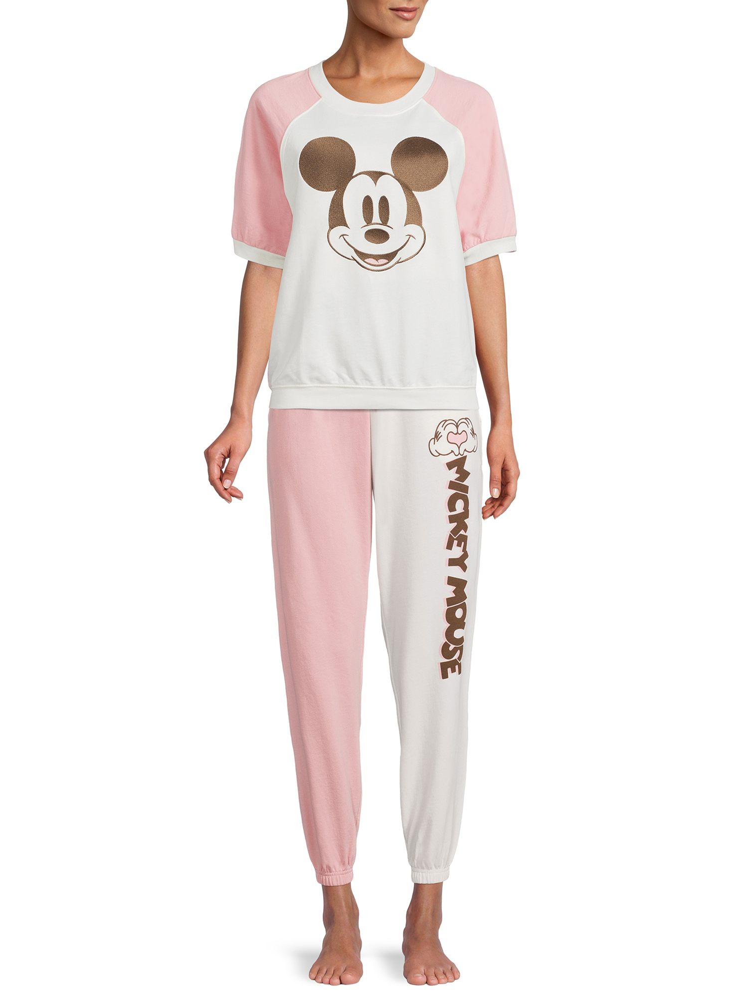 Disney Women's and Women's Plus Mickey Mouse Jogger Pants - image 2 of 5
