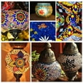 1kg diamond mosaic diy turkish lamp table lamp tiffany mica colored