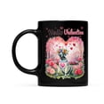 thumbnail image 2 of Hello Valentine’s Day Great Dane Flower Crown Romantic Pink Floral Mug Danes Dog Lover Gifts Coffee Tea Cup - 00031, 2 of 4