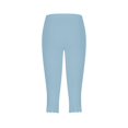 thumbnail image 5 of Jxximdong Leggings for Women High Waisted Yoga Capri Pants Lightweight Comfortable Solid Color Soft Casual Pajama Pants Blue XXXL Yoga Pants, 5 of 5