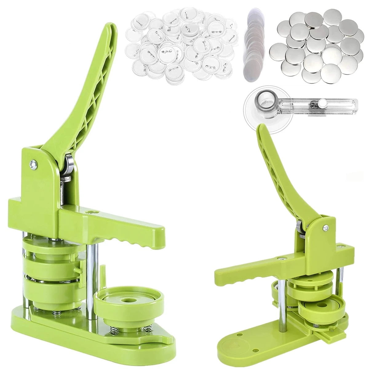 37MM Badge Pin Button Maker Machine DIY Badges Set with 100Pcs Button Parts ,Beginner-Friendly