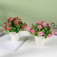 thumbnail image 3 of Simulated Bonsai Non-fading Not Wither Realistic Artificial Chrysanthemum Potted Plant Home Supplies, 3 of 8