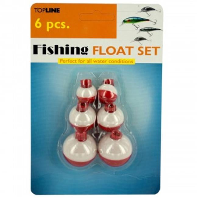 White Foam SNAP ON FLOAT 48 1.75" FISHING BOBBERS Round Weighted Floats Red 