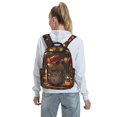 thumbnail image 5 of Yiaed Hip-Hop Guinea Pig. Print Lightweight Backpack Travel Backpacks Hiking Daypack for Women Men, 5 of 5