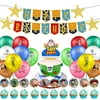 Toy Game Story Party Supplies Set,Toy Game Story Party Decorations,Happy Birthday Banner, Balloons,Cake Topper,Toy Story Cupcake Toppers For Toy Game Story Birthady Party Supplies