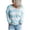 Sky Blue, variant on Duoif Sweaters for Women Trendy Women's Crew Neck Long Sleeve Color Block Knit Sweater Casual Pullover Jumper Tops (Without Positioning Printing) Women's Sweaters Womens Tops Black L