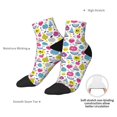 thumbnail image 4 of Goofa Doodle Fruits Pattern Non Slip Socks with Grips for Elderly, Crew Socks Yoga Hospital Socks Cushioned Sole Gripper Socks for Men Women, 4 of 5