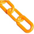 thumbnail image 1 of Mr. Chain Cadena de barrera de plástico de seguridad naranja, diámetro de eslabón de 2 pulgadas, longitud de 50 pies (50012-50), 1 of 2
