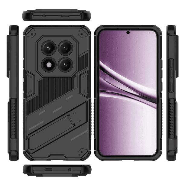 Funda GANGXUN Antigolpes para Xiaomi Redmi Note 15 Pro Plus 5G con Soporte Invisible, Antihuellas y Protección Completa