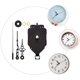thumbnail image 5 of 1 juego de reloj de pared retro silencioso con movimiento silencioso, accesorio para colgar, 5 of 6