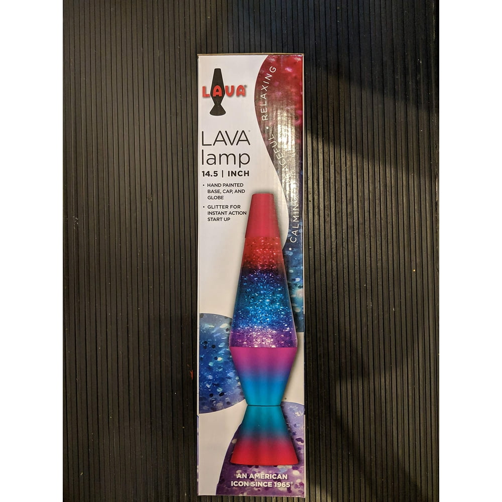 Schylling Lava Lamp Glitter Silver/Clear Liquid/Multicolored Base 14.5"