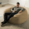 thumbnail image 5 of Jaxx Saxx 5 Foot Large Bean Bag w/ Removable Cover, Camel, 5 of 7