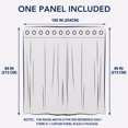 thumbnail image 6 of Easy-Going Sheer Grommet Outdoor Curtains, 100" x 84", 1 Panel, White, 6 of 7