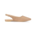 thumbnail image 3 of BLISSFUL STEP Valentine's Women's Shoes Slingback Pointed Toe Flat Shoes Nude 6, 3 of 7