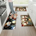 thumbnail image 4 of YIMEIS Snowmen Christmas Winter Kitchen Mat Rug Set - Perfect for Kitchen Counter, 16''*24''/47''*18'', Functional for Decoration, 4 of 10