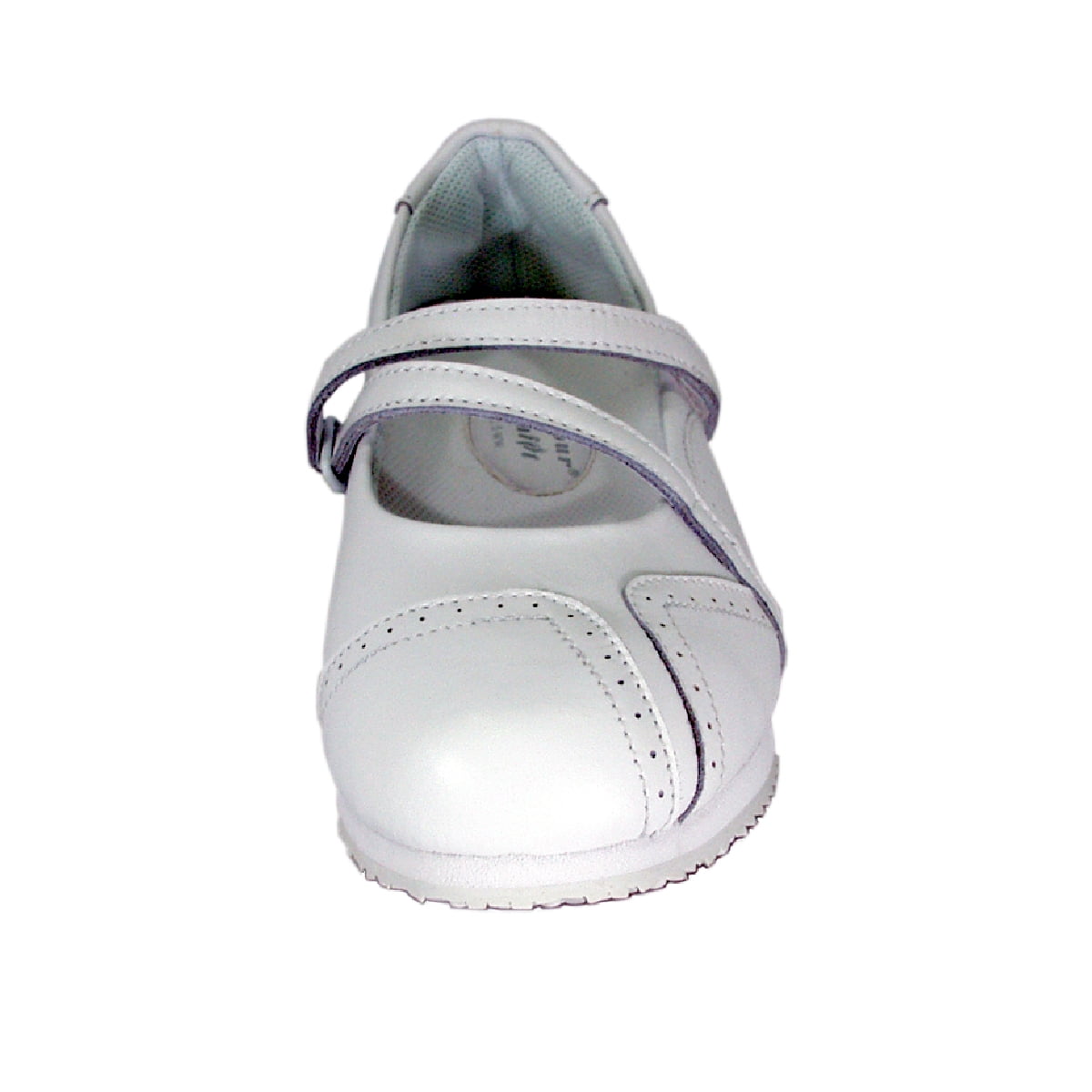 24 HOUR COMFORT Janis Wide Width Comfort Shoes For Work and Casual Attire WHITE 5
