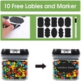 thumbnail image 5 of Kitchen Variety Set of 5 Pantry Organization Canisters with Lids, Multi-Purpose Kitchen Storage and Organization Solution, 5 of 8