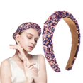 thumbnail image 1 of Bandeau Rétro Coloré Bandeau Rembourré Bandeau Pailleté Bandeau Mode Cadeaux pour Femmes Filles, 1 of 9