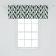 thumbnail image 2 of Ambesonne Nature Window Valance, Ethnic Birds Ornaments Art, 42" x 18", Mint Green Dark Grey, 2 of 3
