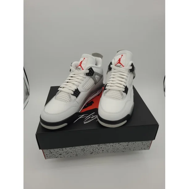 Ni - ke Air Jordan 4 Retro White Cement 2025 Ni - ke Shoes Men's Size 14 FV5029-100 DS New