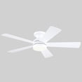 thumbnail image 5 of PHORUS 46" Modern Flush Mount Ceiling Fan with Light,Low-Profile Design, 5 Reversible Blades, Quiet Motor with 6 Speeds, 3-Tone LED Lighting, Indoor & Covered Outdoor,White, 5 of 7