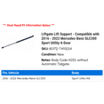 thumbnail image 2 of Liftgate Lift Support - Compatible with 2016 - 2022 Mercedes-Benz GLC300 Sport Utility 4-Door 2017 2018 2019 2020 2021, 2 of 2
