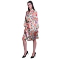 thumbnail image 4 of Moomaya Printed Womens Kimono Robes Short Satin Silk Bridal Robe Loungewear, 4 of 8