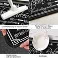 thumbnail image 5 of Black and White Farmhouse Kitchen Mats for Floor Set of 2, Floor, Comfort Standing Rugs and Mat, Non-Slip Washable Rug, 17'''' X 47'''' + 17\u201dx30\u201c, 5 of 6